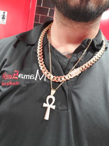 Customer photo review of *NEW* 14K Hollow 🇮🇹 ITTALLO Chain For Man (24” Inches) JTJ™-