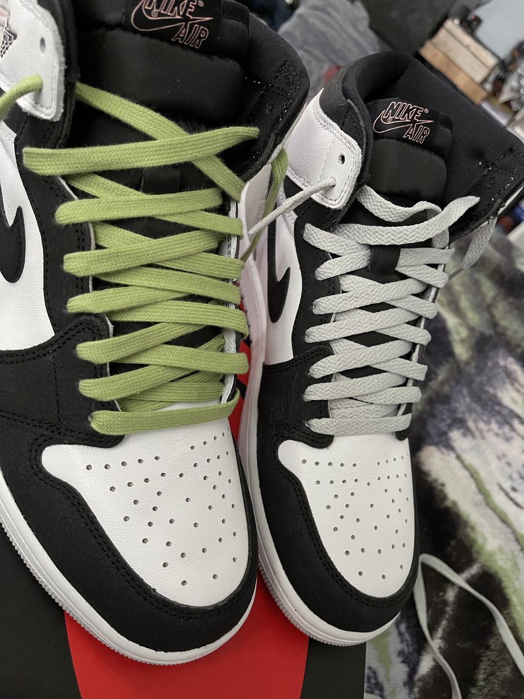Customer photo review of Flat 100% Cotton Shoe Laces