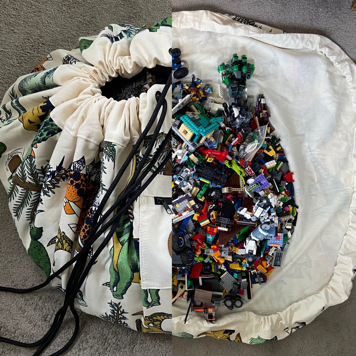 Customer photo review of Dino Raw Play Pouch