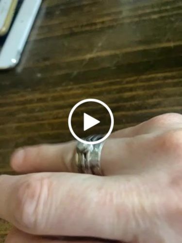 Customer video review of Fidget Sun and Moon Ring with Moonstone Sterling Silver