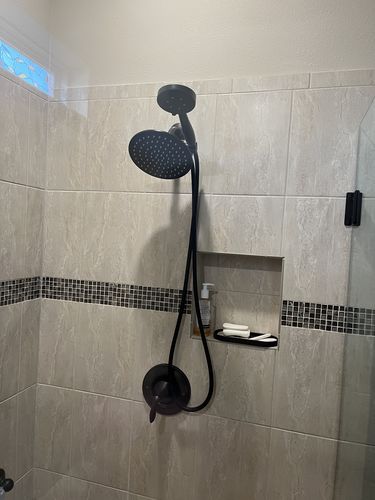 Customer photo review of 3-Spray Dual Shower Head Set