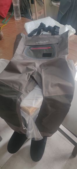 Customer photo review of Kylebooker Mens Waterproof Breathable Stockingfoot Chest Fishing Hunting Waders KB001