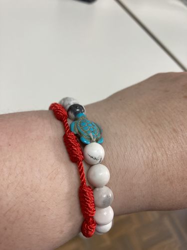 Customer photo review of "Turtle" tracking bracelet