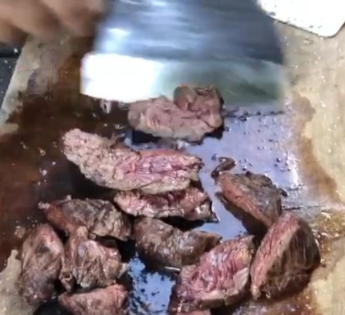 Customer photo review of Handgeschmiedetes Kochmesser - Ergonomic