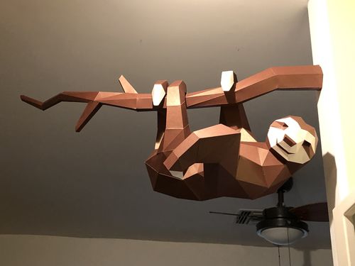 Customer photo review of Hanging Sloth 3D Model