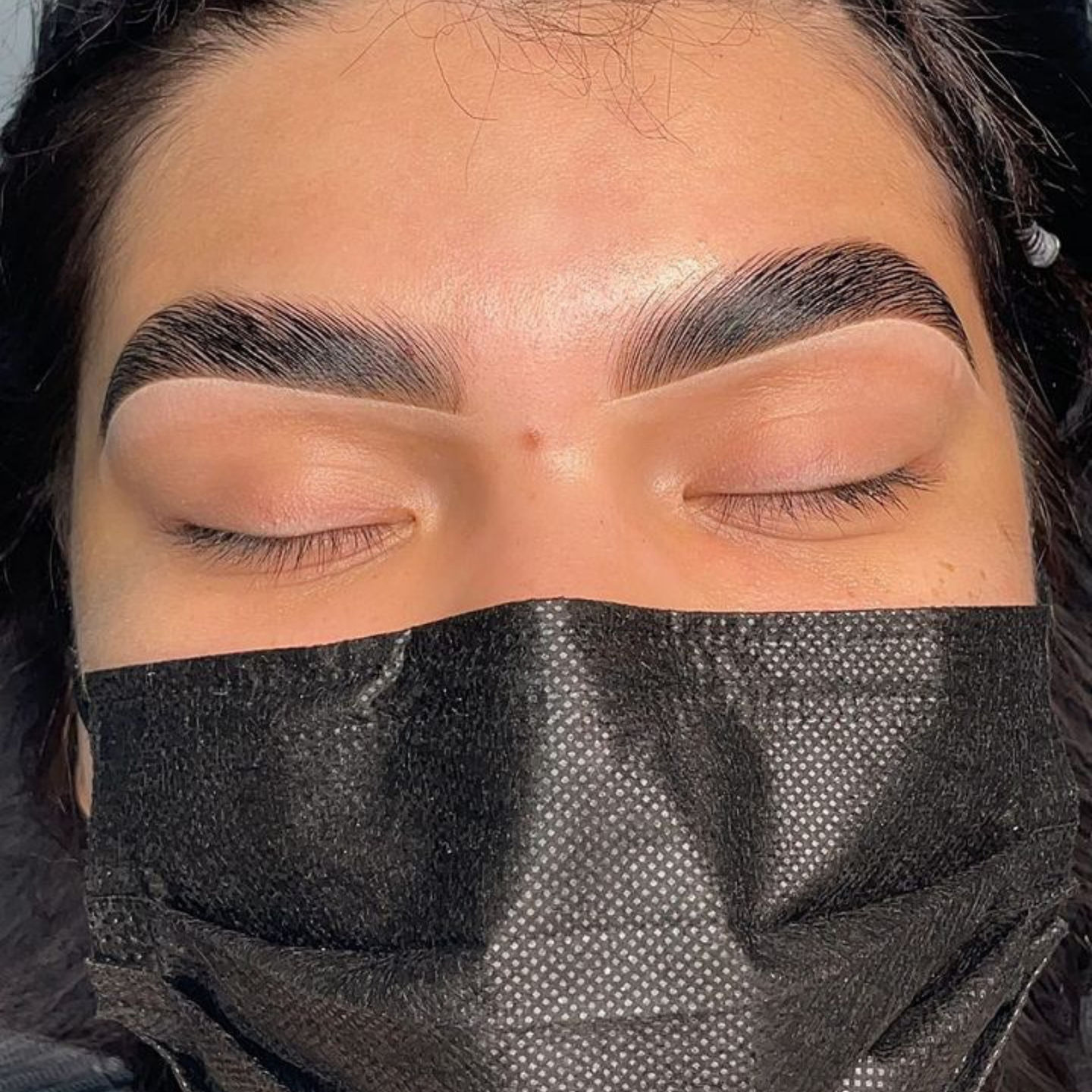 Customer photo review of Brow Lamination, Tinting & Shaping
