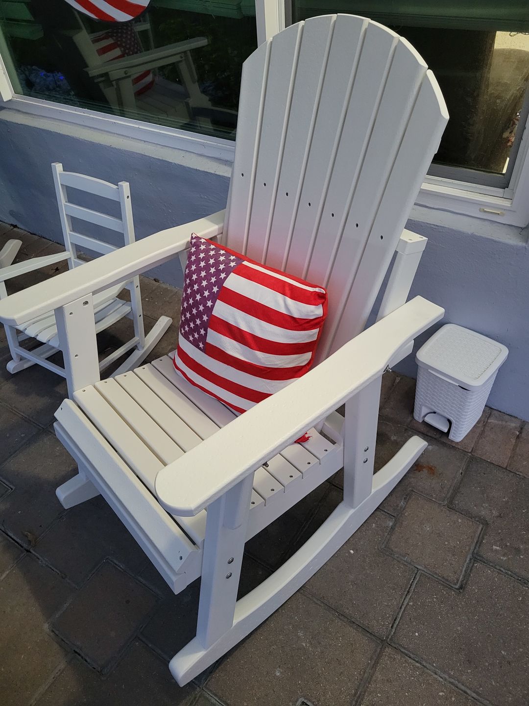 Customer photo review of Adirondack Porch Rocker Lakeside Collection