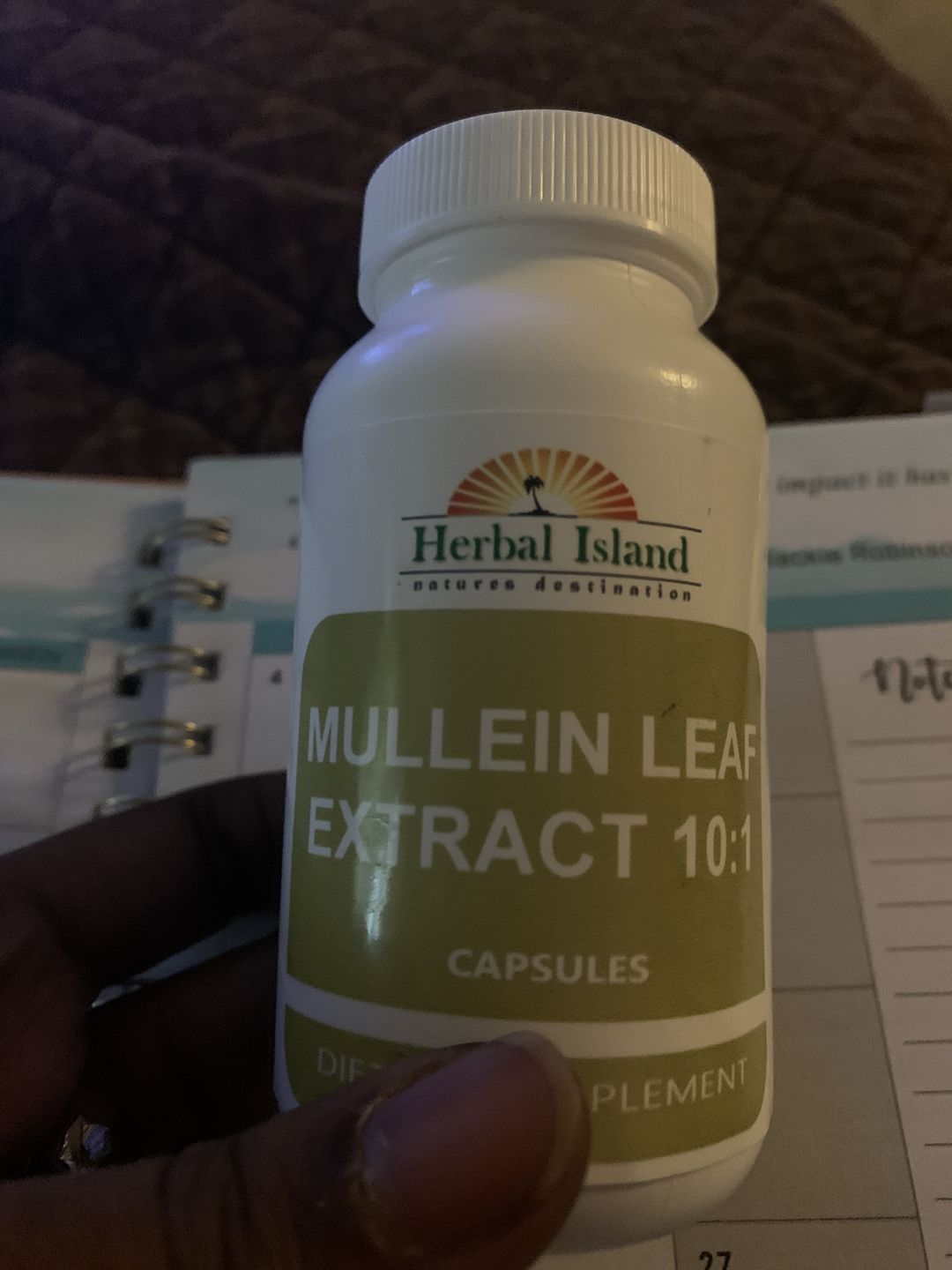 Customer photo review of Mullein Leaf Capsule (Lung Detox Mucus)
