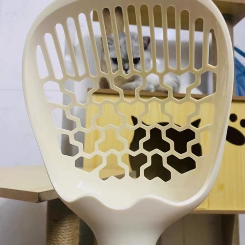Customer photo review of Michu Macaron High Edge Open Style Extra Large Cat Litter Box, Scoop Included