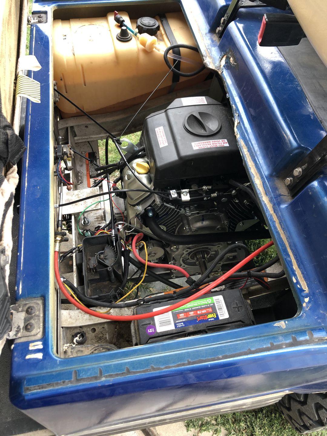 Customer photo review of Predator 22hp Installation Kit for 1998-2014 Club Car DS