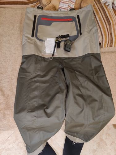 Customer photo review of Kylebooker Waterproof Breathable Stockingfoot Chest Fishing Hunting Waders KB004