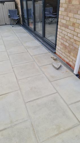 Customer photo review of Deks DekDrain Garage Pack (3 x Channel with Galvanised Grate + Access Bag)