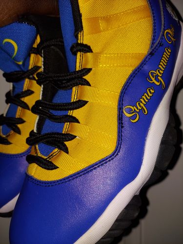 Customer photo review of Sorority Footwear - Sigma Gamma Rho Sneakers J11