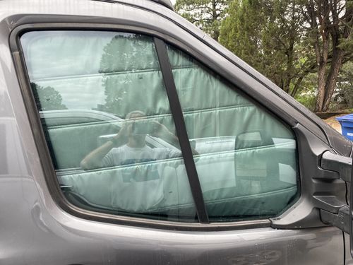 Customer photo review of Transit 2020+ - Front Door Shades (set)