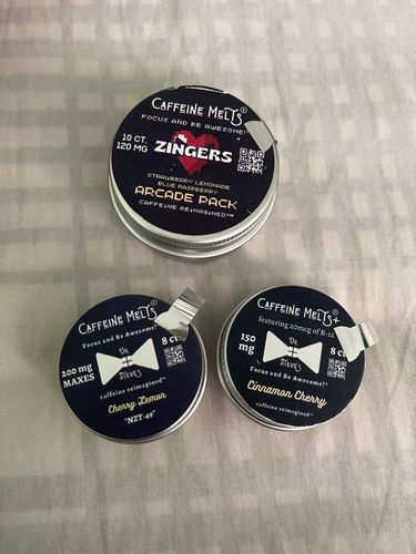 Customer photo review of Cherry Lemon Caffeine Melt® Max Pack (8/15/30ct)