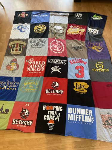 Customer photo review of Classic T-Shirt Blanket