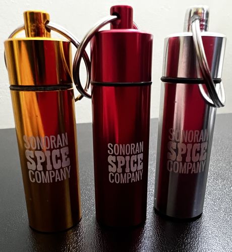 Customer photo review of Spice Keychains | Filled with the Word's Hottest Peppers
