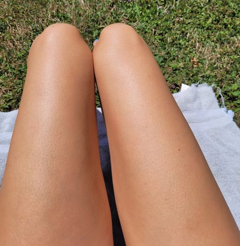 Customer photo review of 100% Natural & Organic Tanning Oil