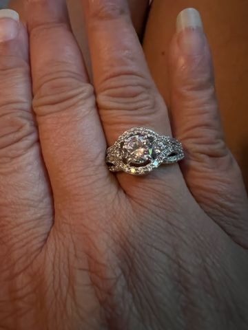 Customer photo review of 3-Stone 1.25ct CZ Ring in Sterling Silver