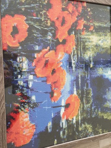 Customer photo review of Meer Met Rode Bloemen | Direct Leverbaar