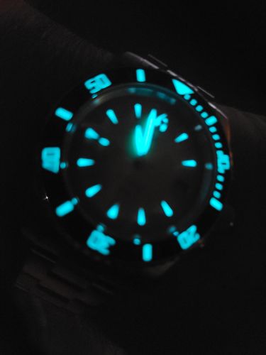 Customer photo review of Aquacy 1769 Hei Matau Men's Automatic 300M Full Luminous Dive Watch ETA 2824 1769.FLM.B.S.ET