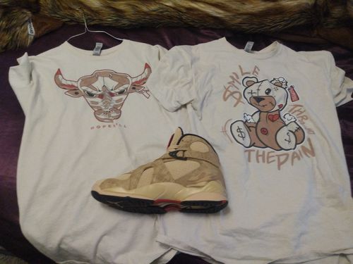 Customer photo review of Jordan 8 Rui Hachimura DopeSkill Twine T-Shirt BEAN Graphic