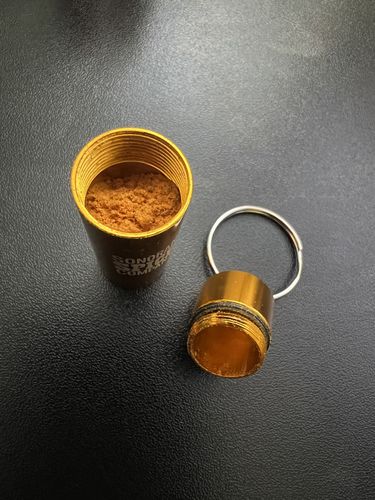 Customer photo review of Spice Keychains | Filled with the Word's Hottest Peppers