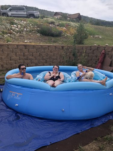 Customer photo review of 12’x30” Inflatable Above Ground Swimming Pool