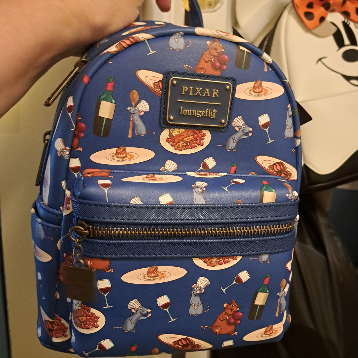 Customer photo review of 707 Street Exclusive -  Loungefly Disney Pixar Ratatouille Allover Print Mini Backpack