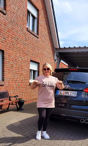 Customer photo review of Lifestyle Damen T-Shirt Kleid rose by SAEBIS®