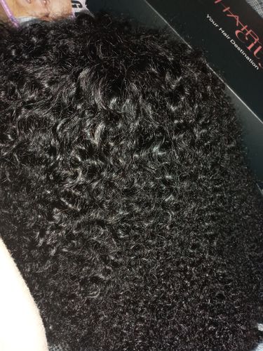 Customer photo review of Brazilian Kinky Curl Fringe - Gabby