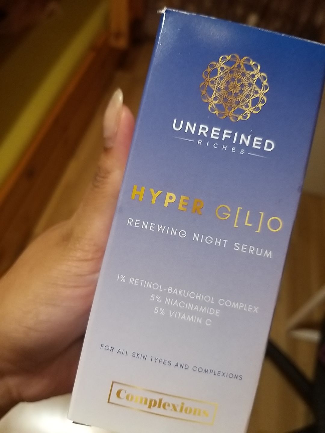 Customer photo review of HYPER G[L]O - Renewing Night Serum