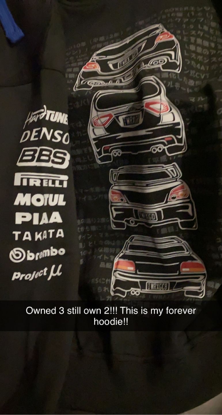 Customer photo review of Subaru WRX STI Womens Hoodie