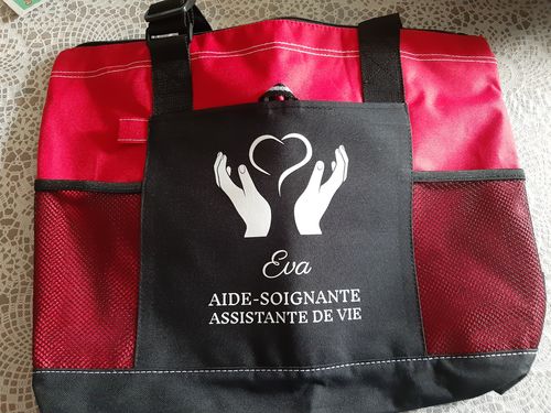 Customer photo review of Sac personnalisé spécial AIDE À LA PERSONNE