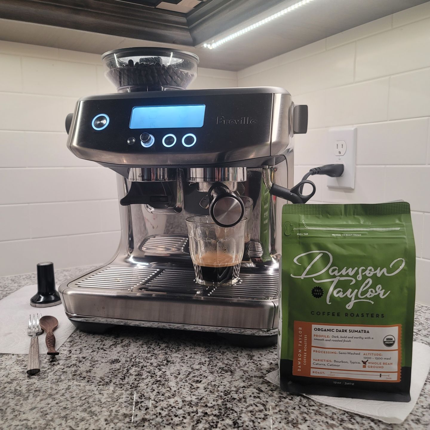 Customer photo review of Organic Dark Sumatra Mandheling