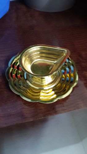 Customer photo review of Small Brass Agal Lamp With Fixed Stand