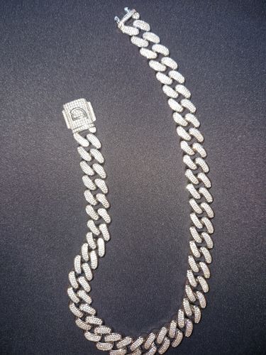Customer photo review of FREEZY CUBANA. - 20MM WHITE GOLD
