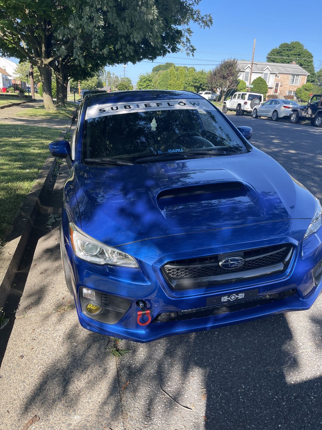 Customer photo review of Reverse Cut Windshield Banners