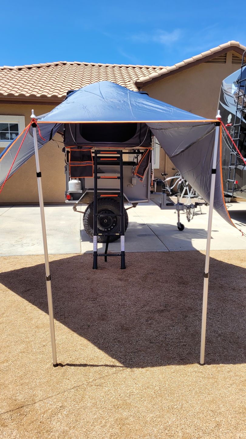 Customer photo review of Awning for Hard Shell Roof Top Tent