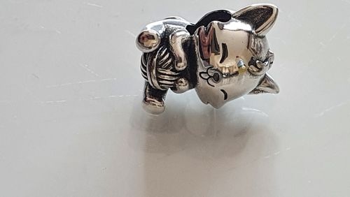 L. E. review of 925 Sterling Silver Playful Kitten Charm image 1 out of 1
