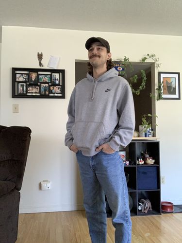 Customer photo review of Vintage Nike Sportswear Mini Logo Hoodie Size Large