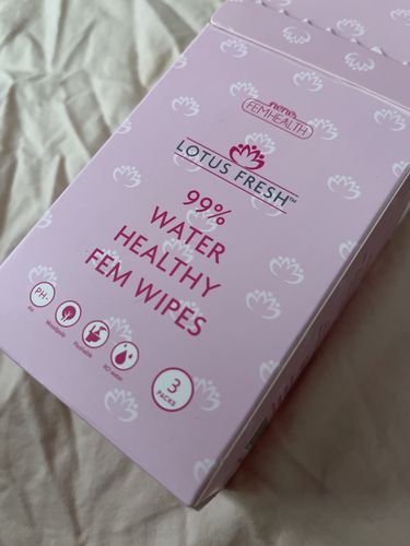 Customer photo review of Lotus Fresh Natural Feminine Wipes