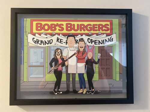 Customer photo review of Personalized Bob’s Burgers Custom Portrait