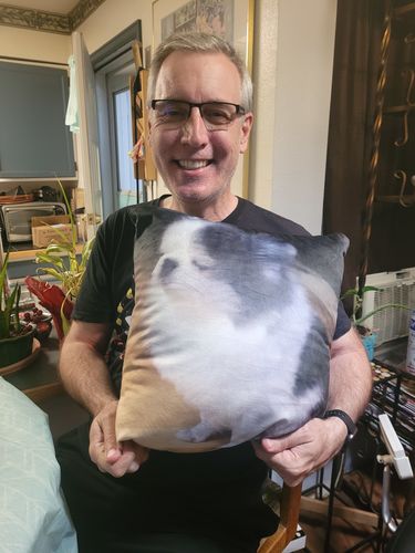 Customer photo review of Create A Custom Anything Pillow