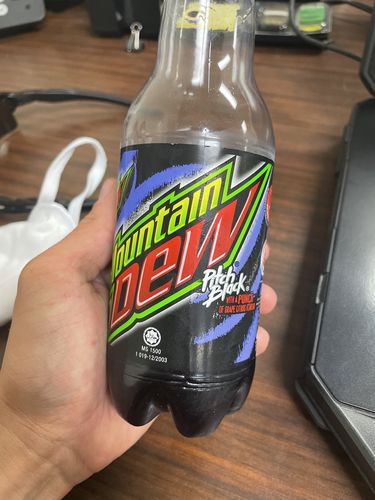 Customer photo review of Mountain Dew Pitch Black