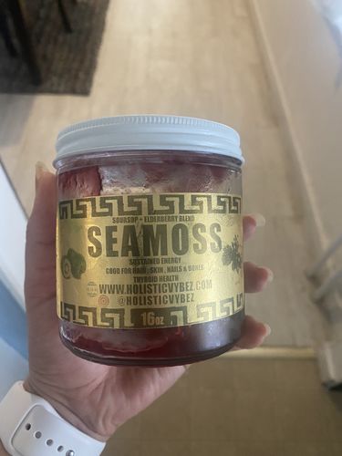 Customer photo review of Elderberry and Soursop Infused Sea Moss Gel