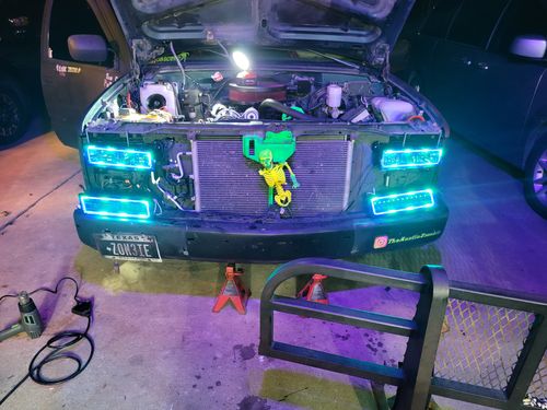 Customer photo review of 1989-1999 Chevrolet Silverado Headlight Halo Kit