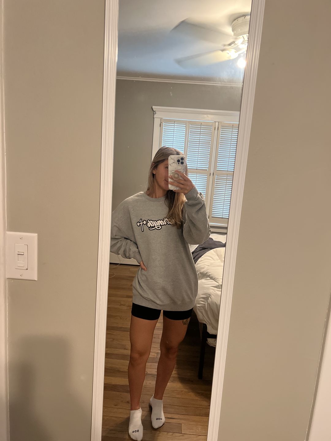 Customer photo review of Puff Print Vintage Crew