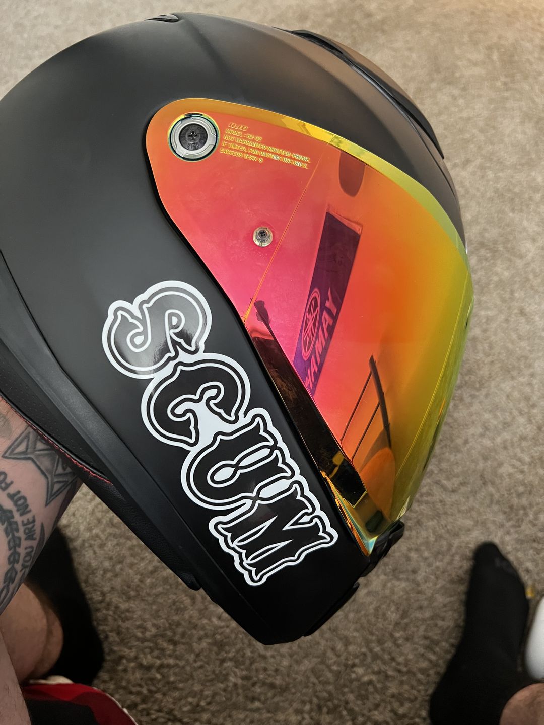 Customer photo review of SCUM STICKER