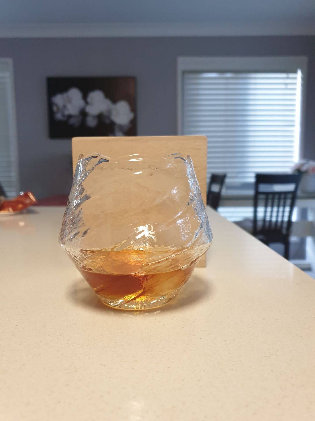 Customer photo review of Suisei - Handmade Japanese EDO Kiriko Whiskey Glass